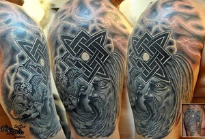 Славянские татуировки для мужчины